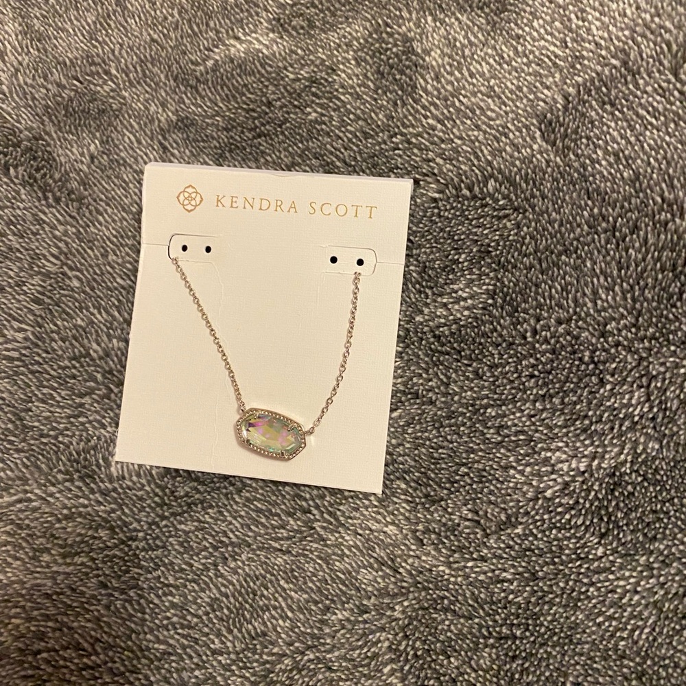 Kendra Scott Silver Necklace with birthstone